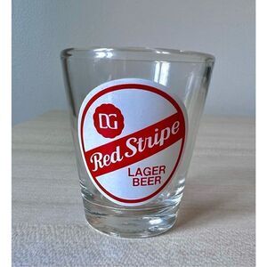Red Stripe Lager Beer Jamaica. Shot Glass